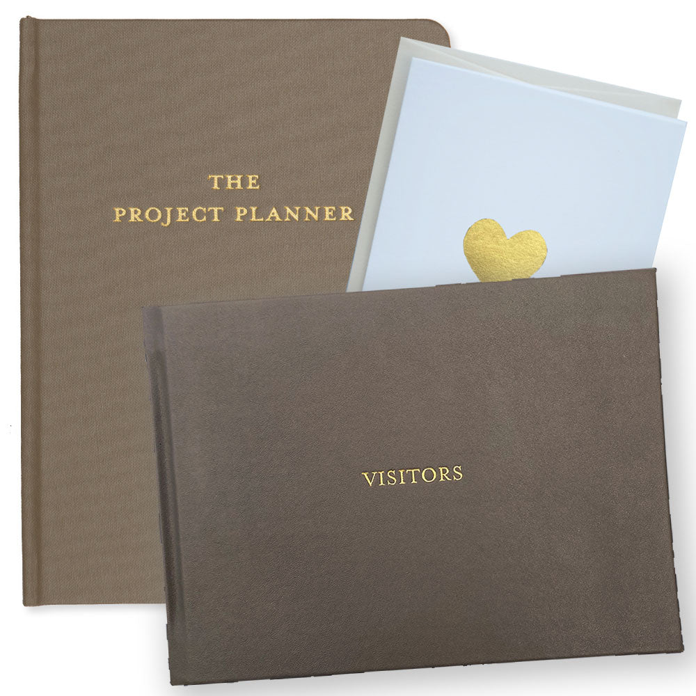 Project Planner & Visitors Book Gift Set