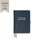 Pocket Weekly Planner - Navy Vegan Leather