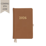 Weekly Planner - Tan Real Leather
