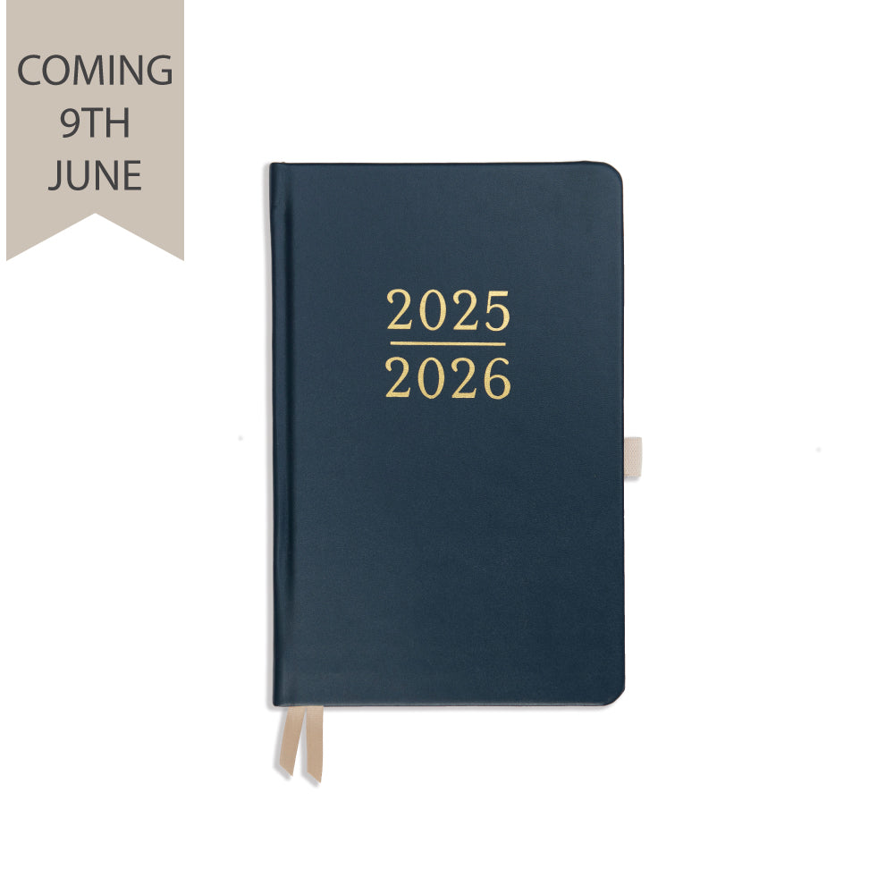 Academic Weekly Planner - Navy Vegan Leather