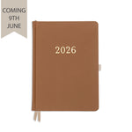 Daily Planner - Tan Real Leather