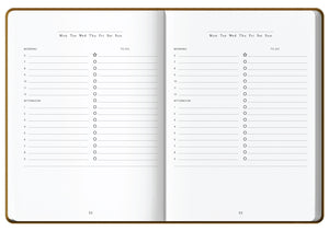 Undated Daily Planner - Tan