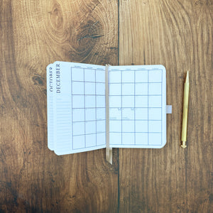 Academic Pocket Weekly Planner - Tan Real Leather