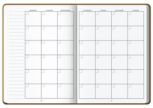 Undated Daily Planner - Tan