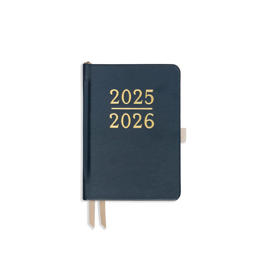 Academic Pocket Weekly Planner - Navy Vegan Leather