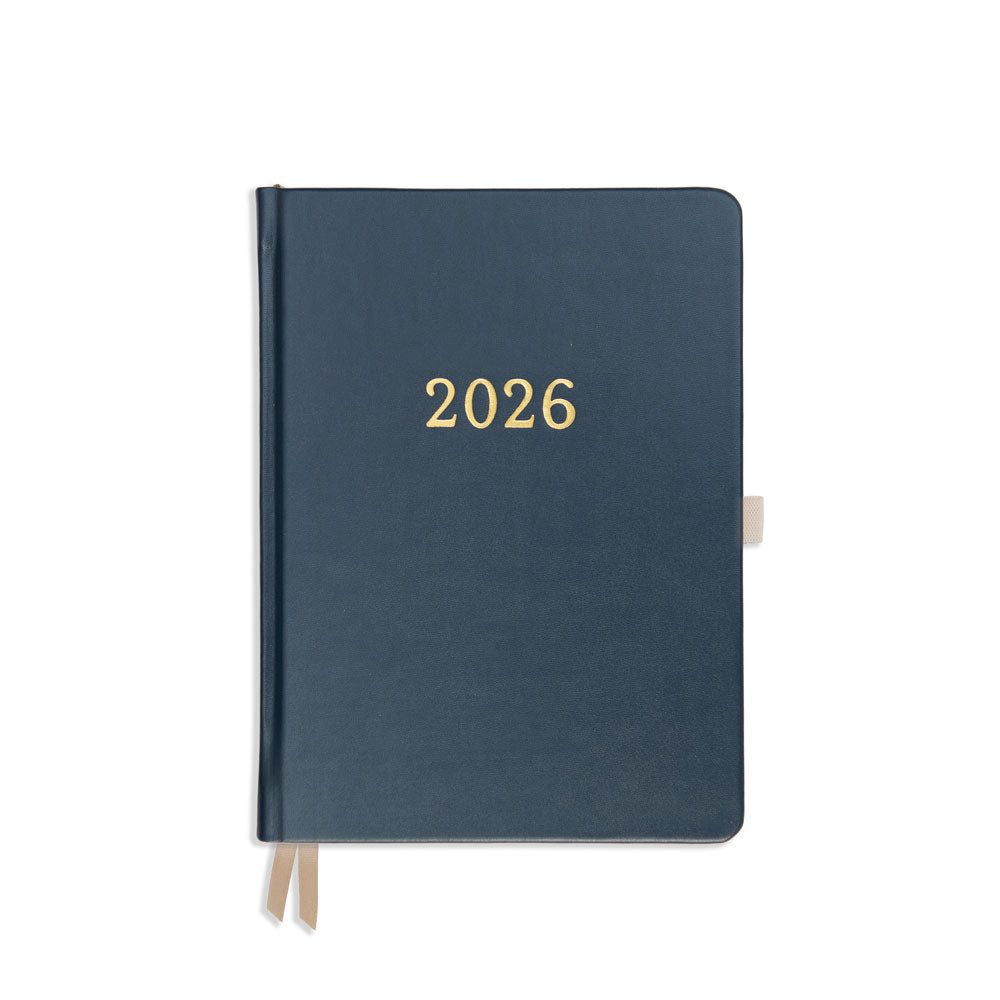 Daily Planner - Navy Vegan Leather