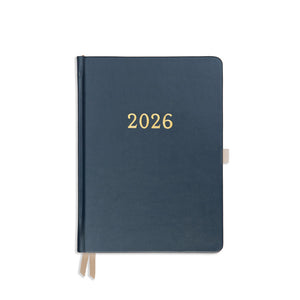 Daily Planner - Navy Vegan Leather