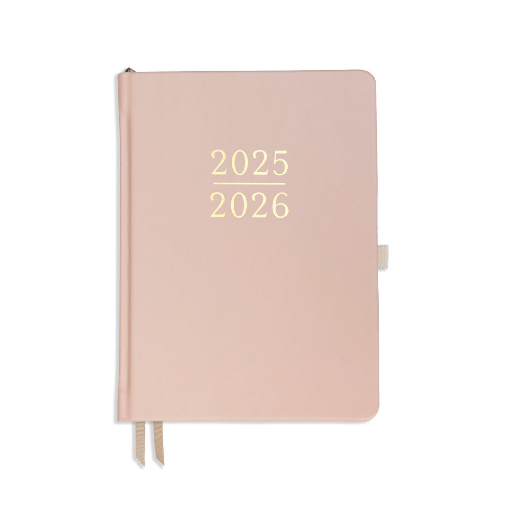 Academic Daily Planner - Ballet Pink Vegan Leather