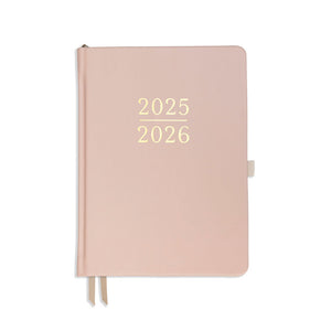 Academic Daily Planner - Ballet Pink Vegan Leather