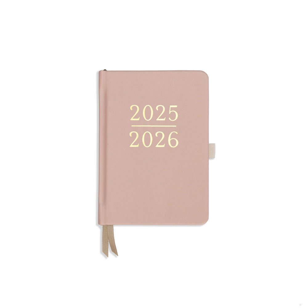 Academic Pocket Weekly Planner - Ballet Pink Vegan Leather
