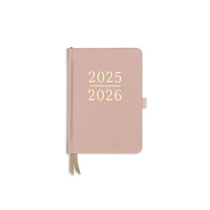 Academic Pocket Weekly Planner - Ballet Pink Vegan Leather