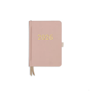 Pocket Weekly Planner - Ballet Pink Vegan Leather