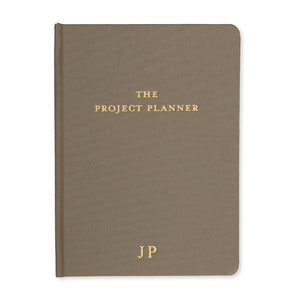 Taupe Project Planning Book by Fraser & Parsley, made in England, ideal for holding multiple lists and ideas