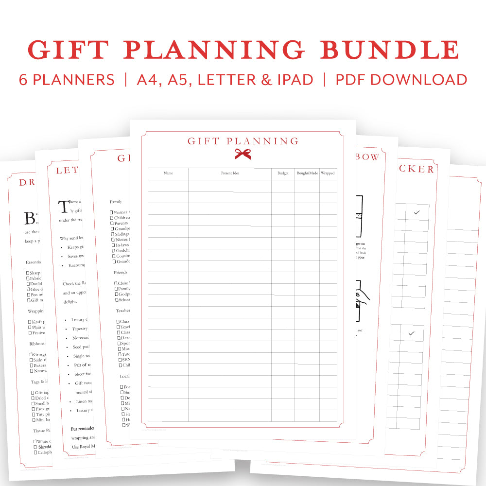 Digital Gift Planner Bundle