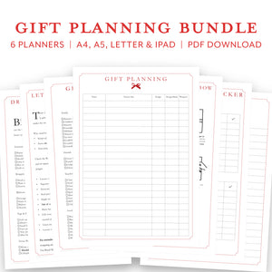 Digital Gift Planner Bundle