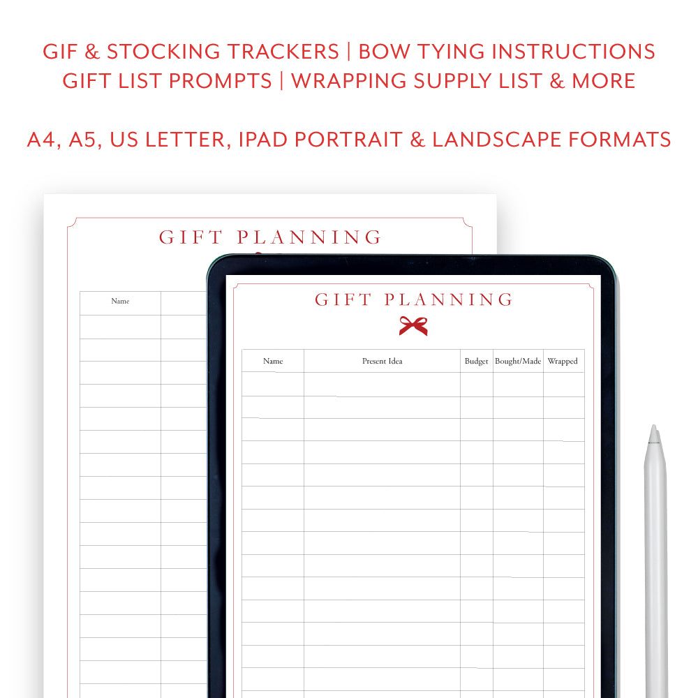 Digital Gift Planner Bundle