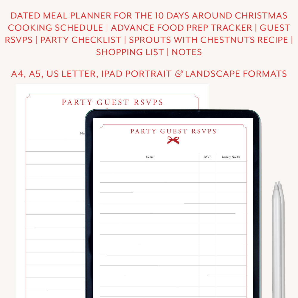 Digital Meal Planner Bundle