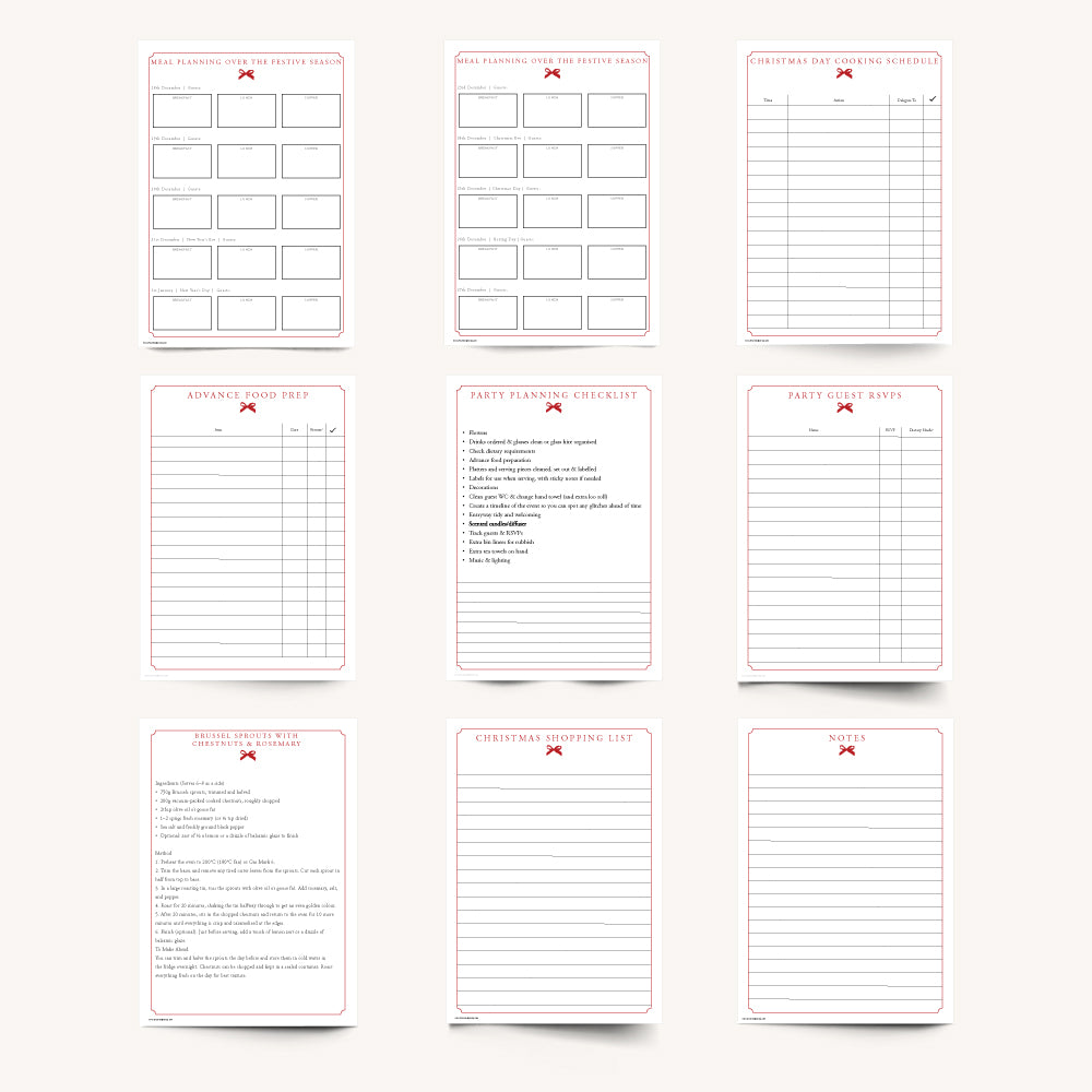 Digital Meal Planner Bundle