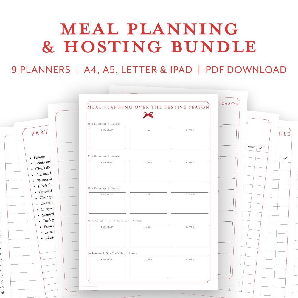 Digital Meal Planner Bundle