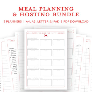 Digital Meal Planner Bundle