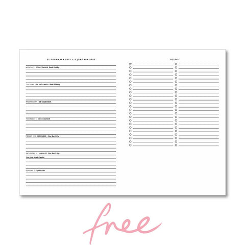 Weekly To-Do Planner Trial Page