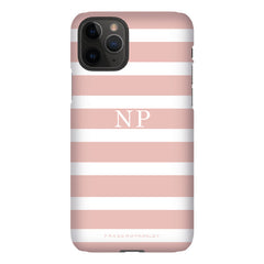 Pink Breton Stripe Phone Case