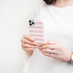 
            
                Load image into Gallery viewer, Pink Breton Stripe Phone Case
            
        