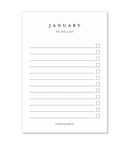 Monthly To-Do Lists